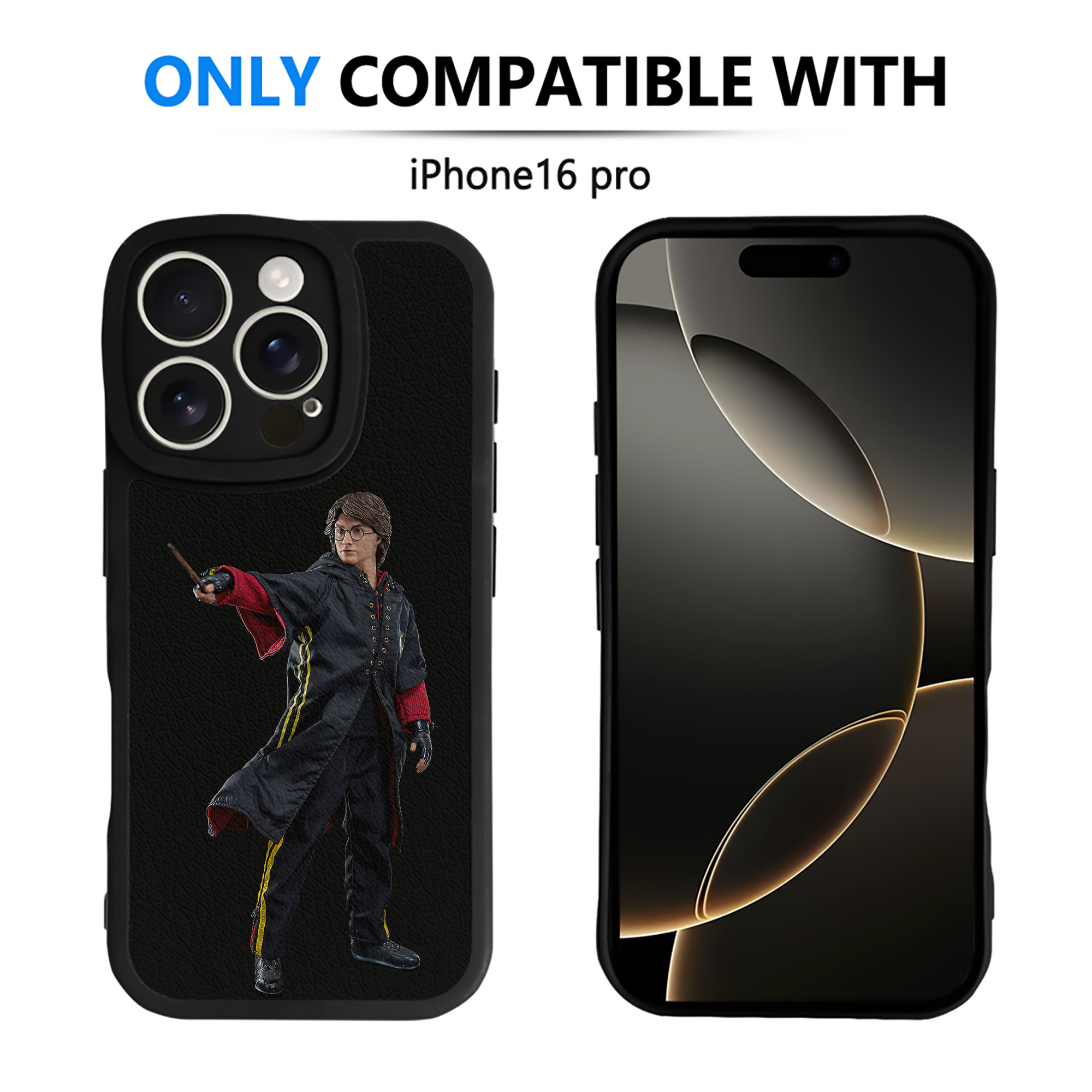 （画像用） Harry Potter ハリー・ポッターシリーズ 【iPhone 16シリーズ対応】シリコンスマホケース（レザー調） 材質：シリコン